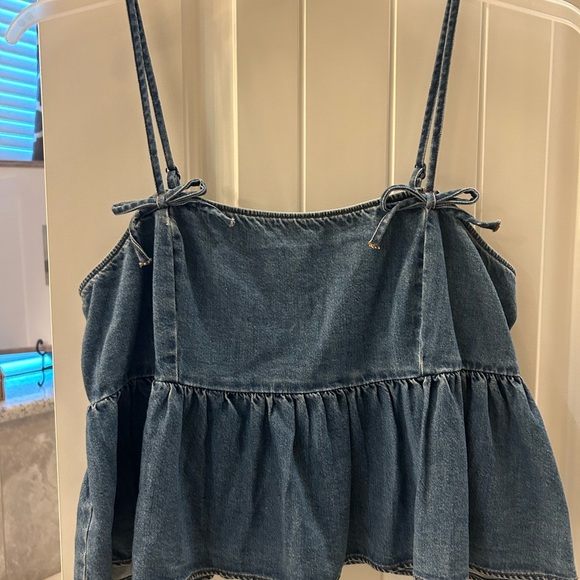 American Eagle Outfitters Tops - American Eagle Outfitters Blue Denim Camisole